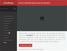 Tablet Screenshot of chicrelax.com